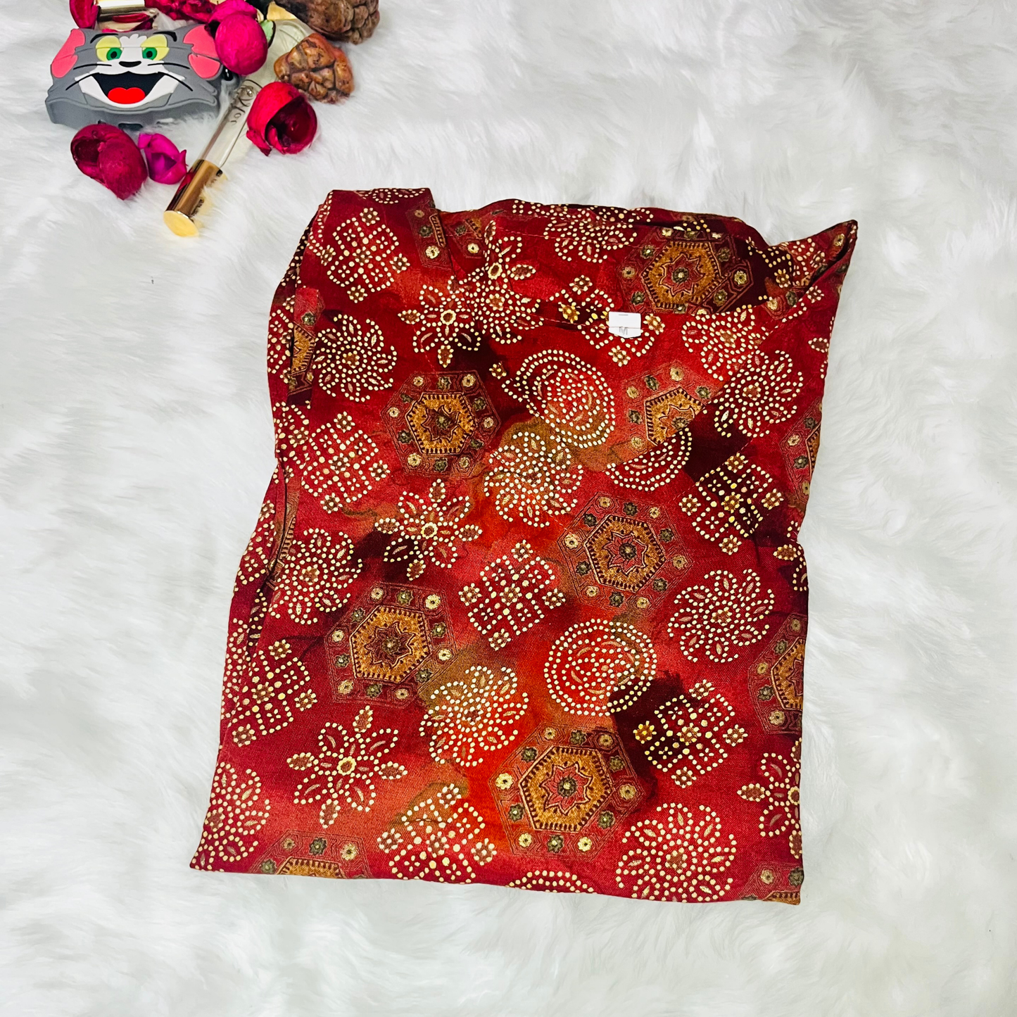 Rustic Charm Printed Kurti top