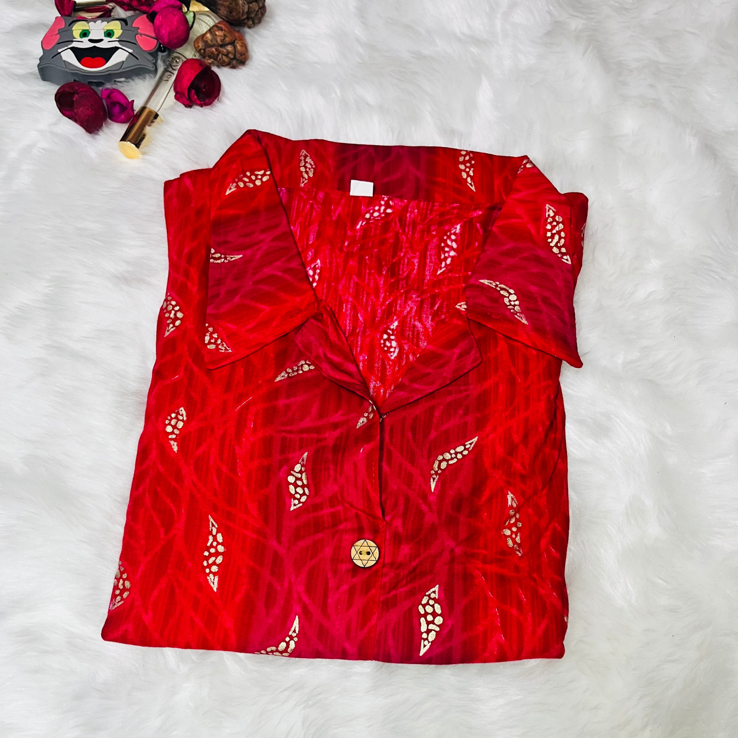 Bandhani Handblock Kurti top