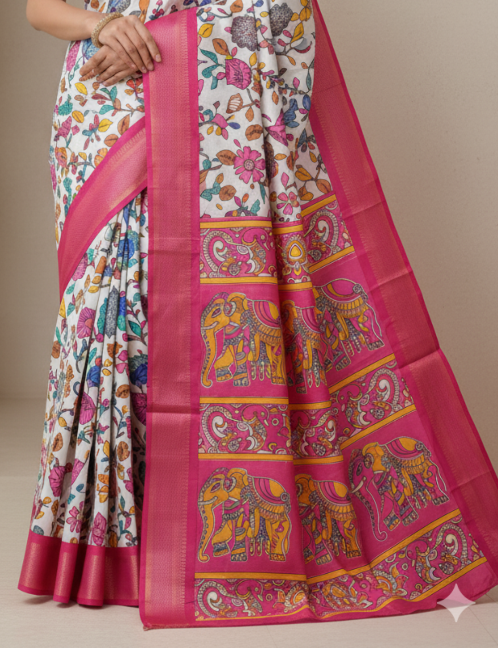Pink Premium Dola Silk Saree
