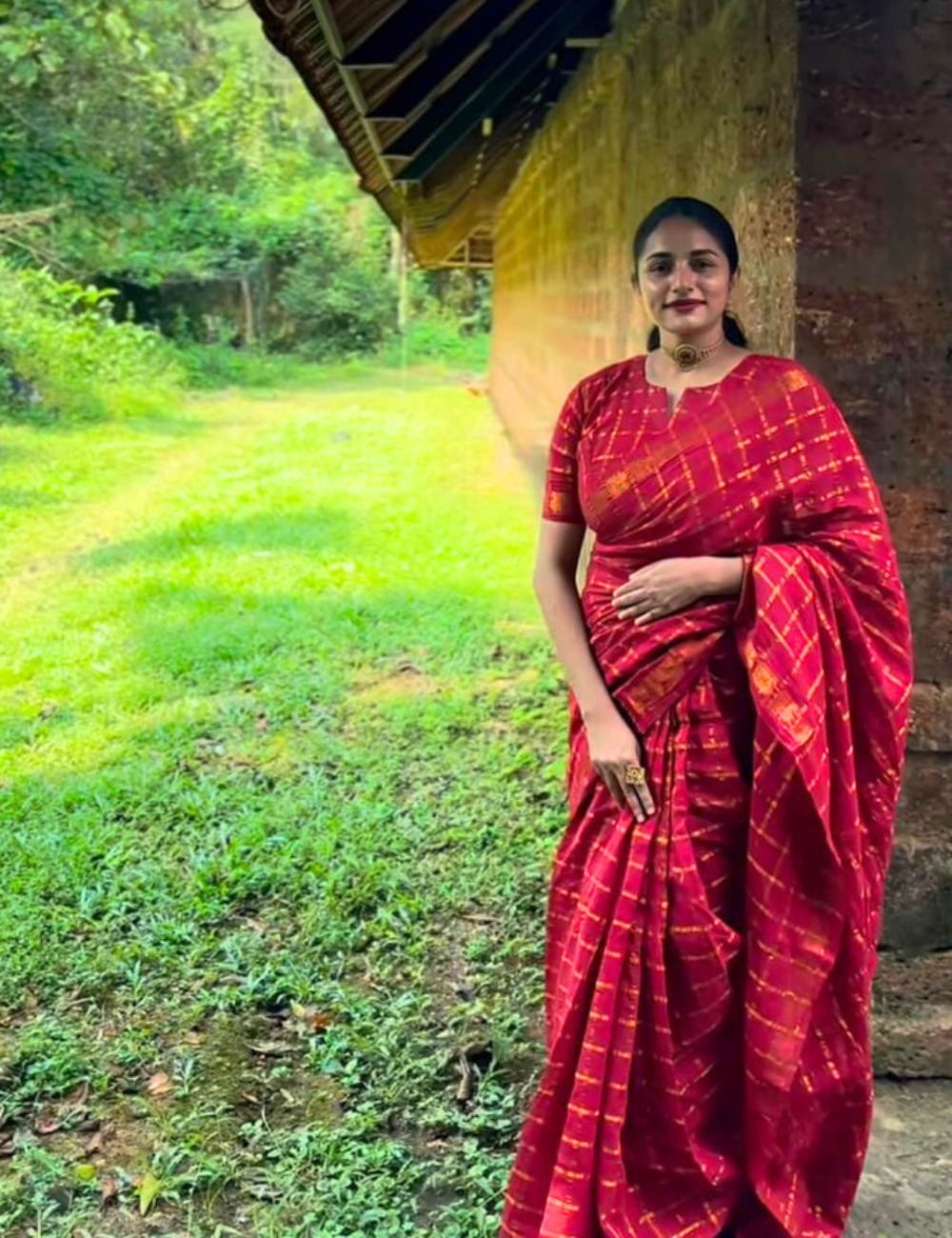 Red Pure Sungadi Cotton Handloom Saree