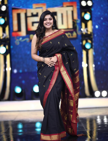 Black Butta Kalyani Silk Cotton Saree