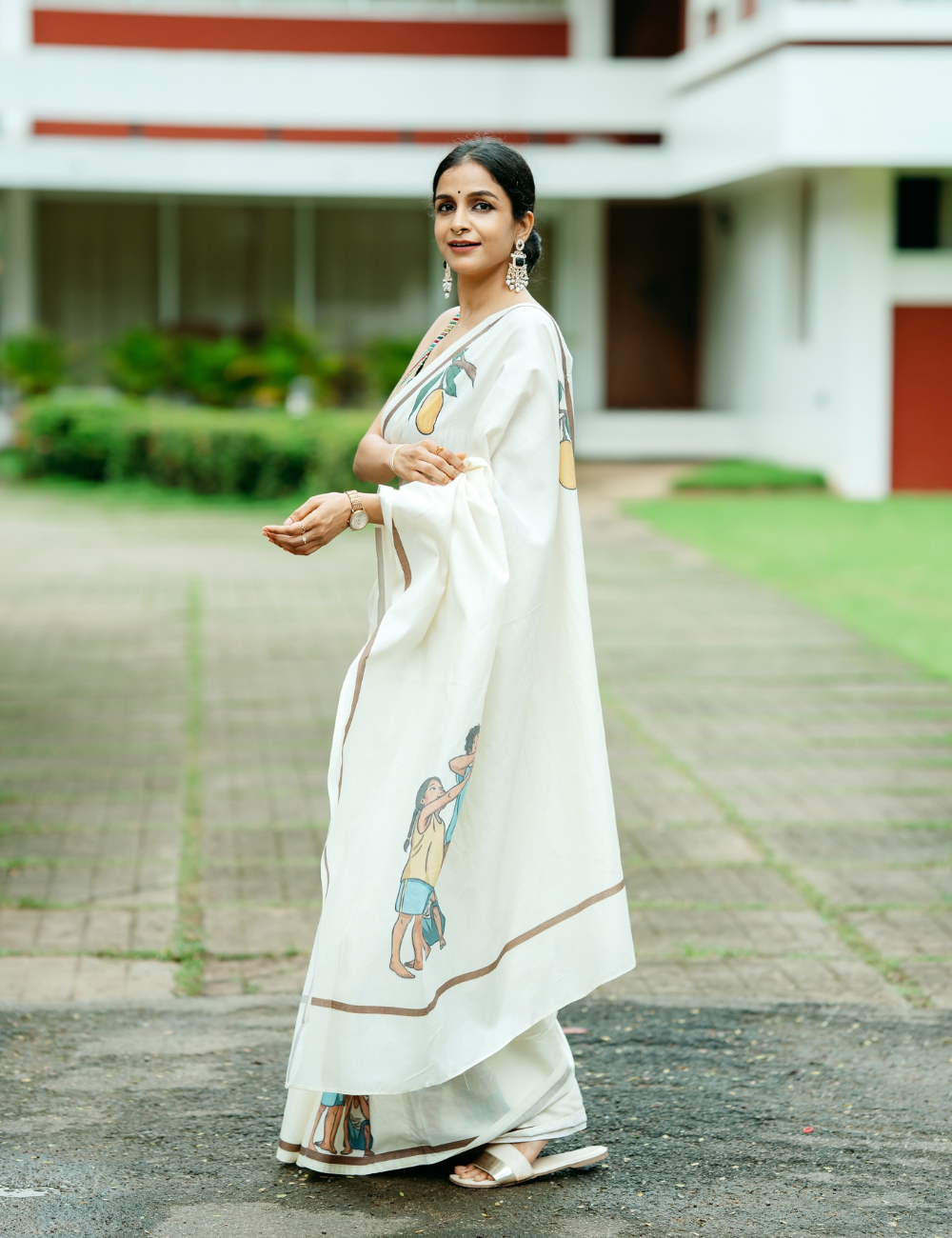 Maangaavu Luxe Southloom Cotton Saree