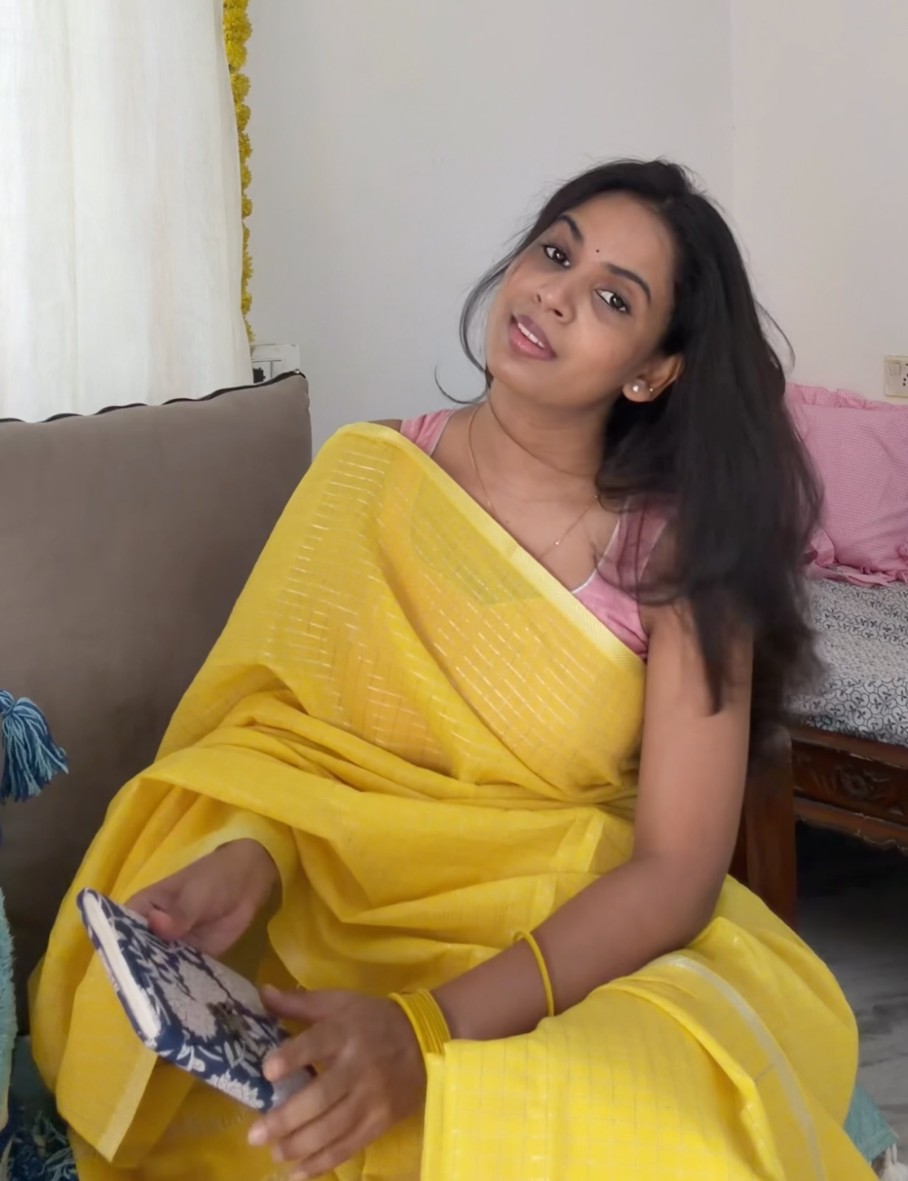 Yellow - Sungadi Cotton Saree