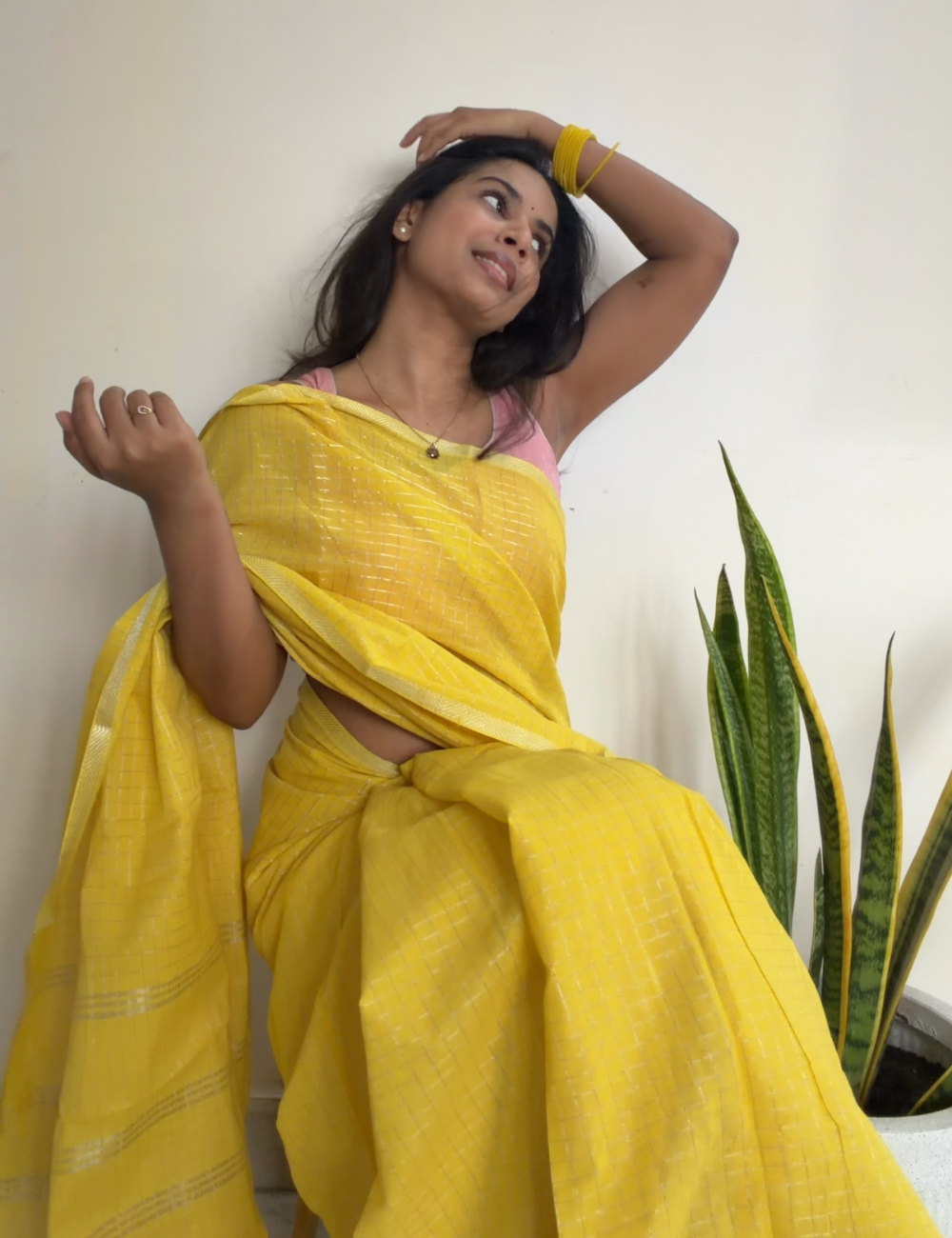 Yellow - Sungadi Cotton Saree