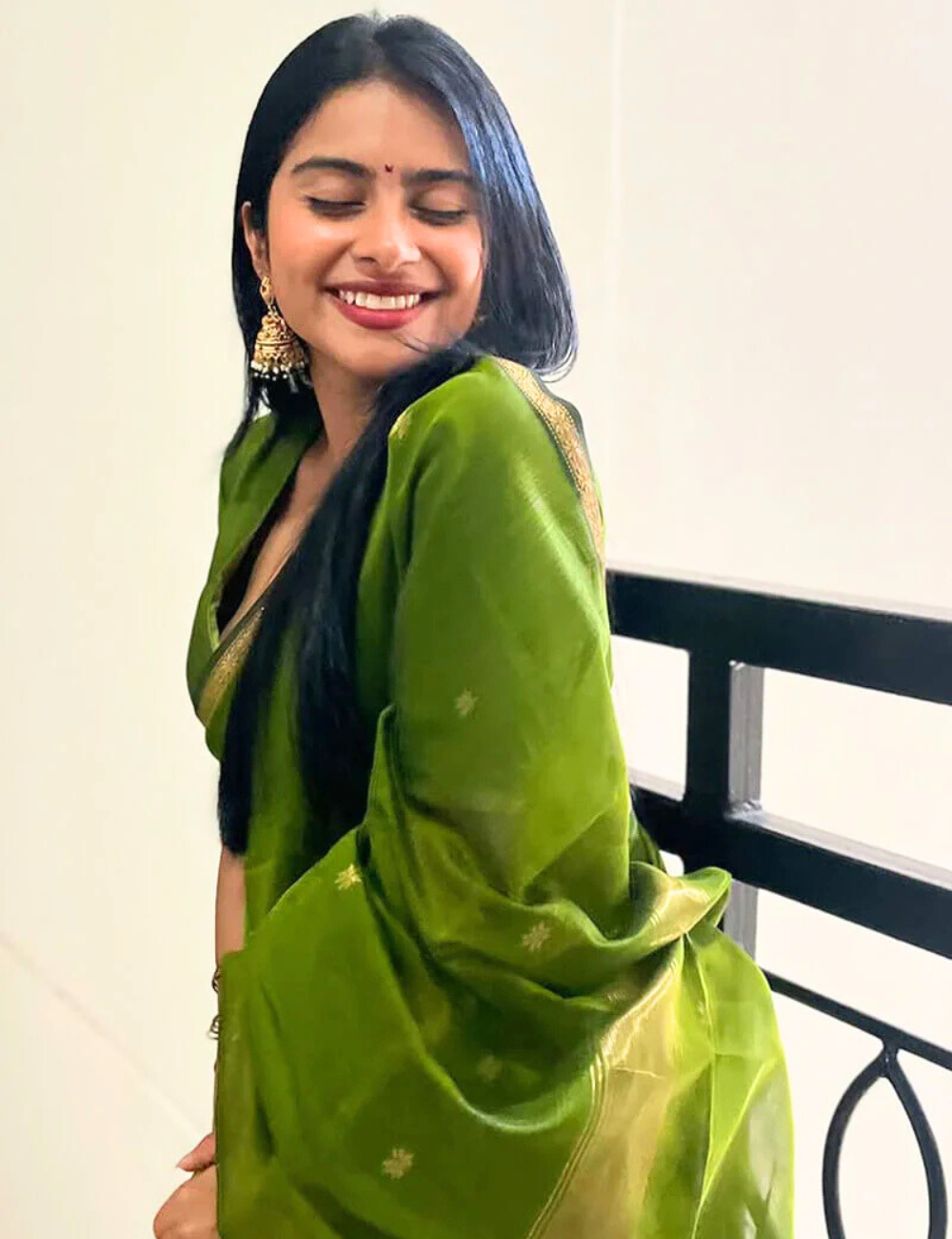 Light Green - Silk cotton Handloom Saree