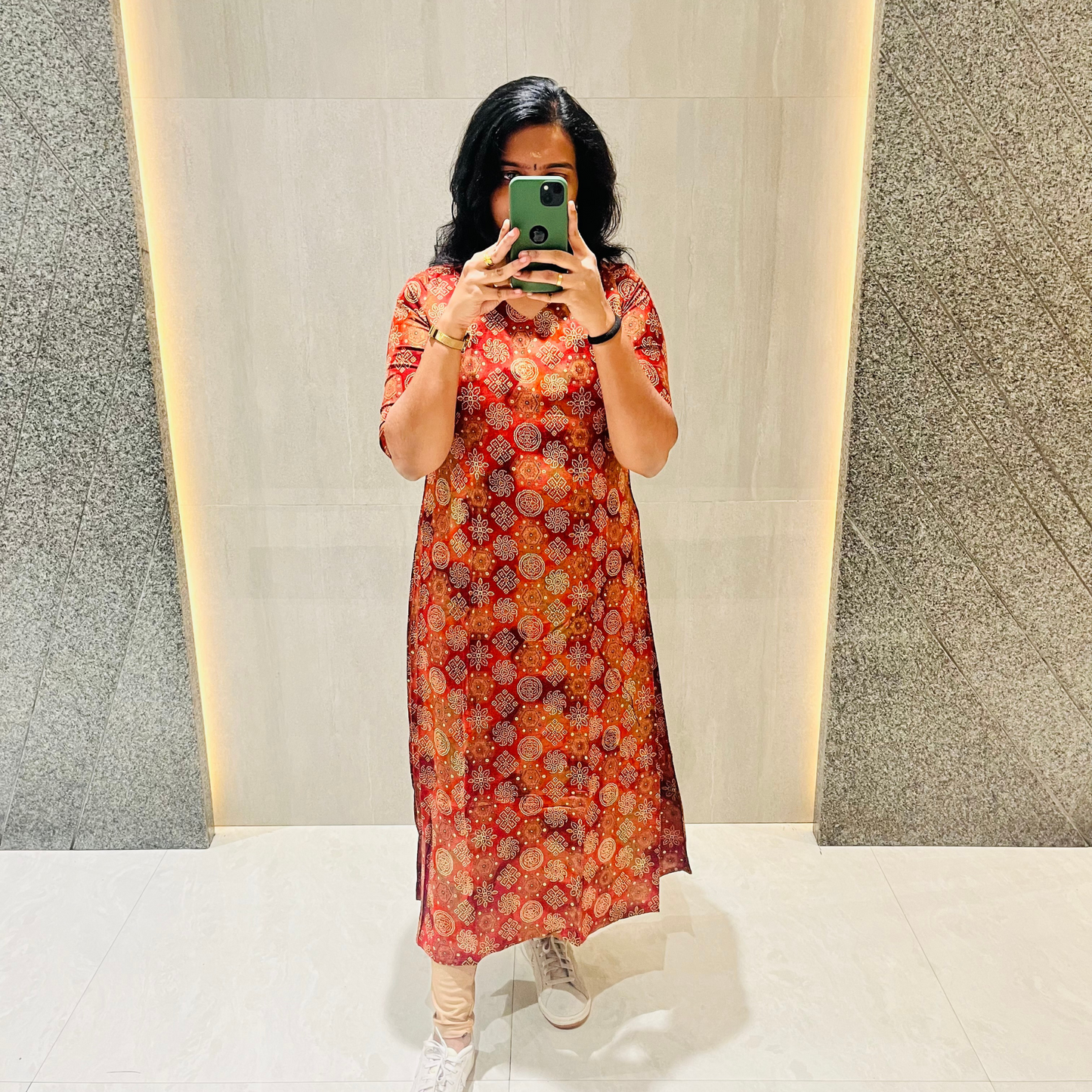 Rustic Charm Printed Kurti top