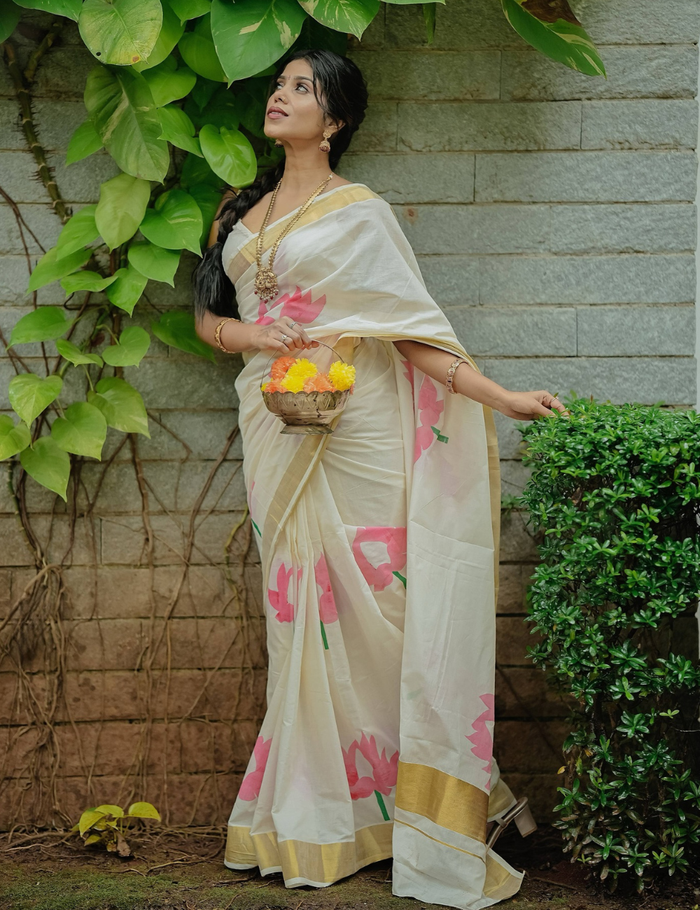 Thamarapoovu Luxe Southloom Cotton Saree