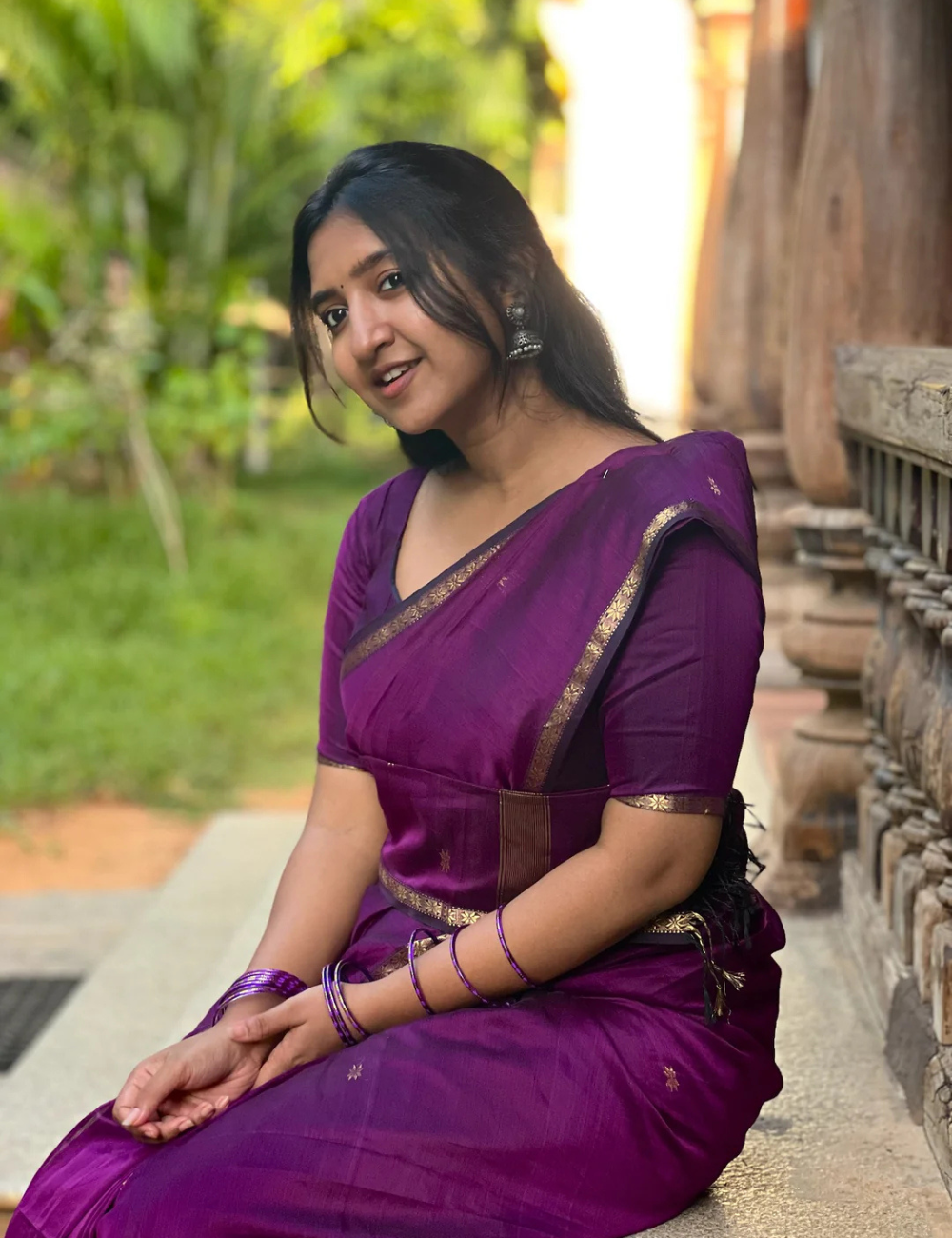 Jamun - Silk cotton Handloom Saree