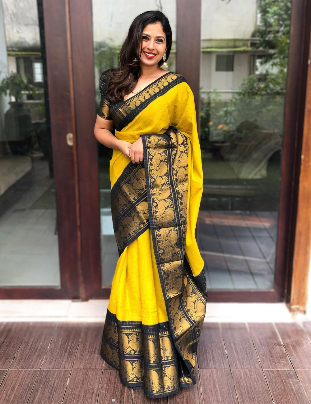 Mustard Yellow - Sungadi Cotton Saree