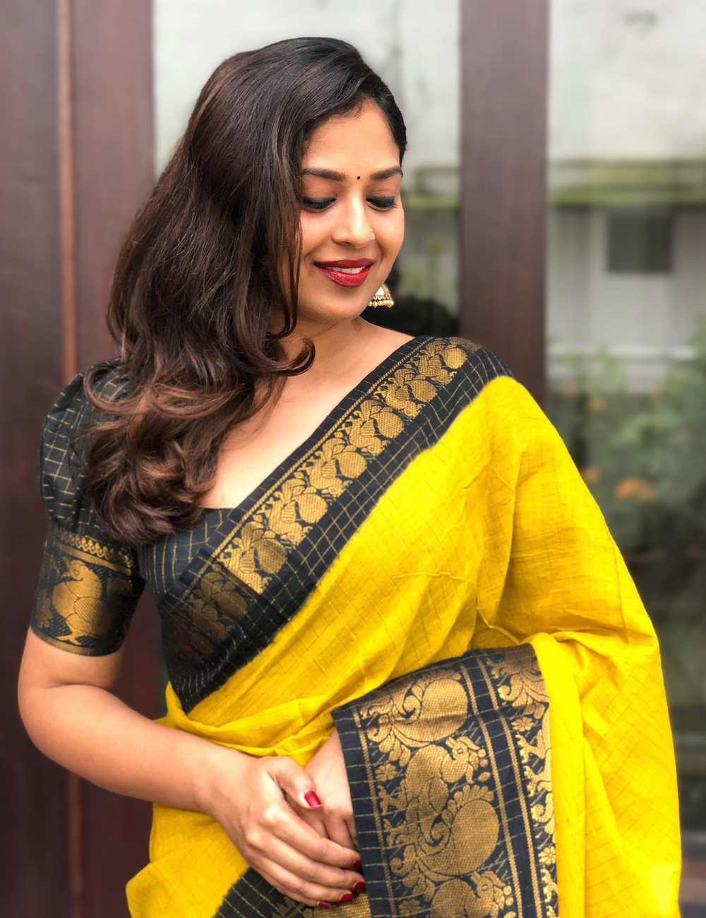 Mustard Yellow - Sungadi Cotton Saree