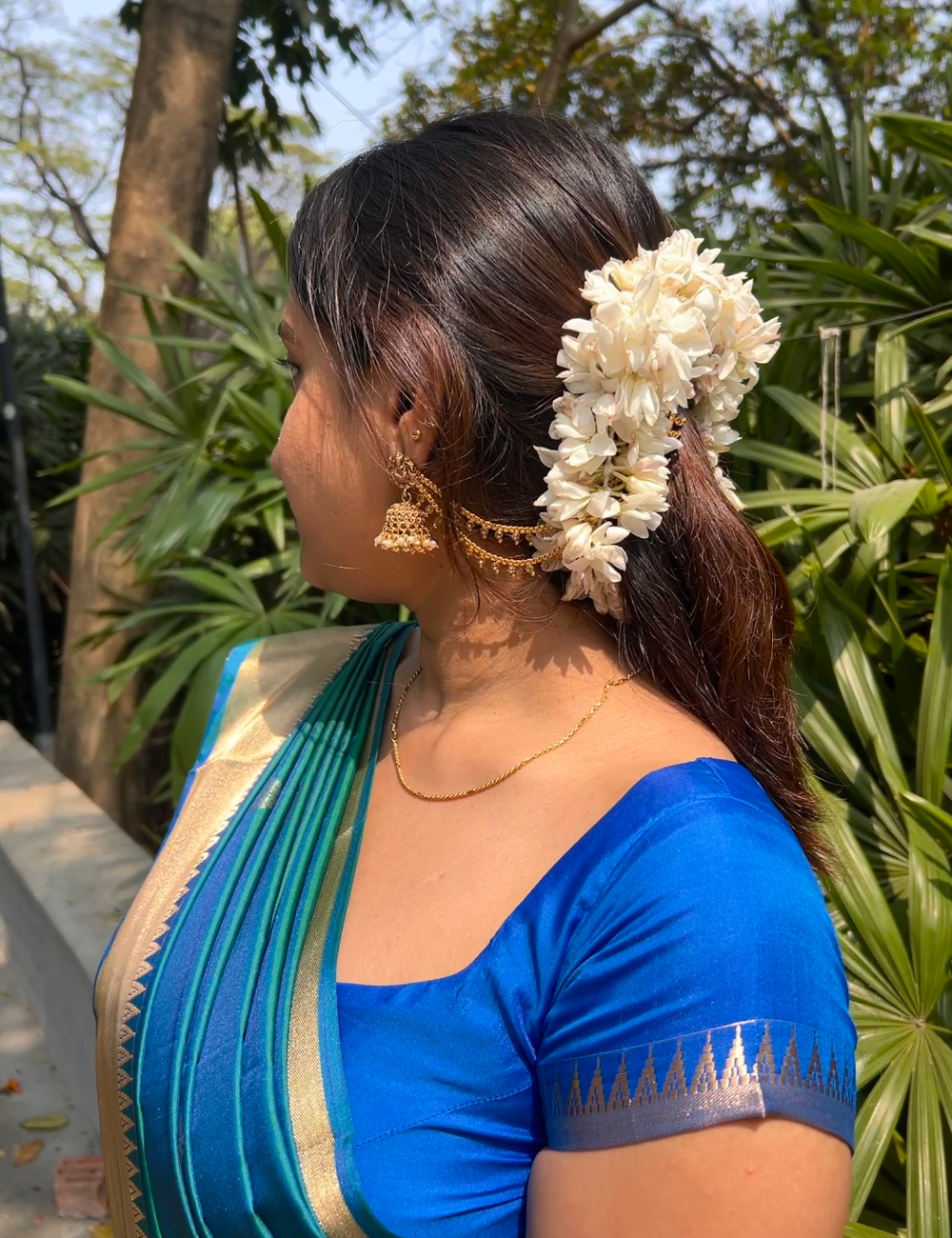Peacock Green Kanchi Soft Silk Saree – Handloom Semi Silk