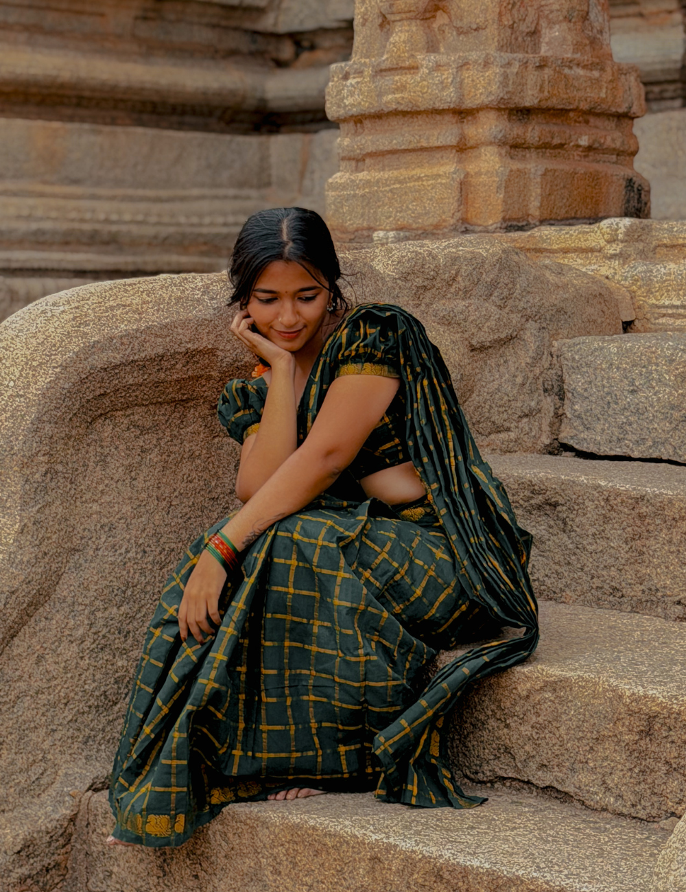 Green Pure Sungadi Cotton Handloom Saree