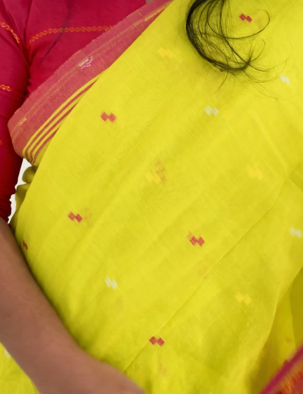 Neon Dream | Handloom Jamdhani saree