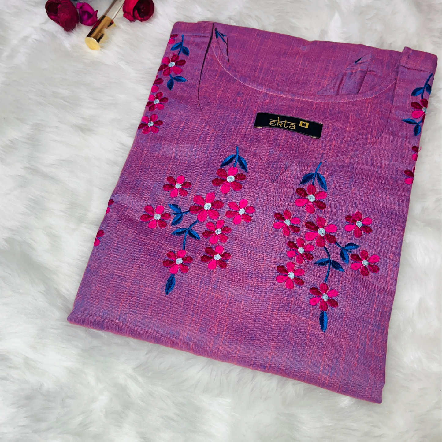 Orchid Weave Kurti Top