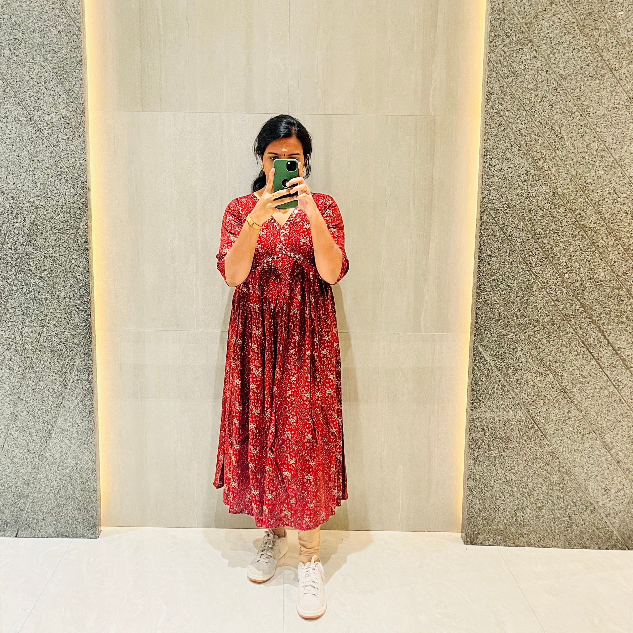 Alia Cut Flowy Midi Dress