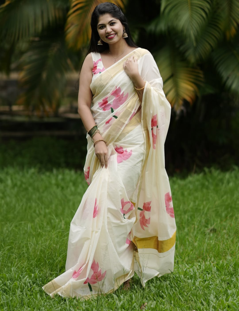 Thamarapoovu Luxe Southloom Cotton Saree