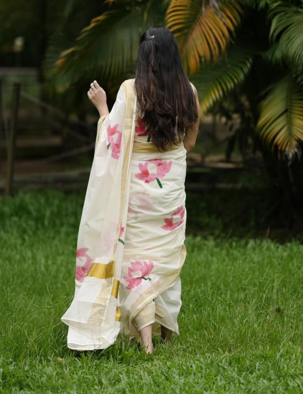 Thamarapoovu Luxe Southloom Cotton Saree
