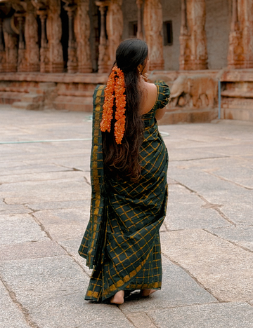 Green Pure Sungadi Cotton Handloom Saree