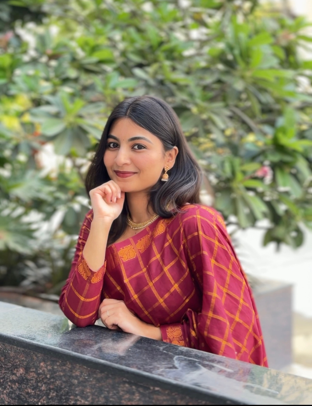 Maroon - Madurai Sungadi Cotton Saree