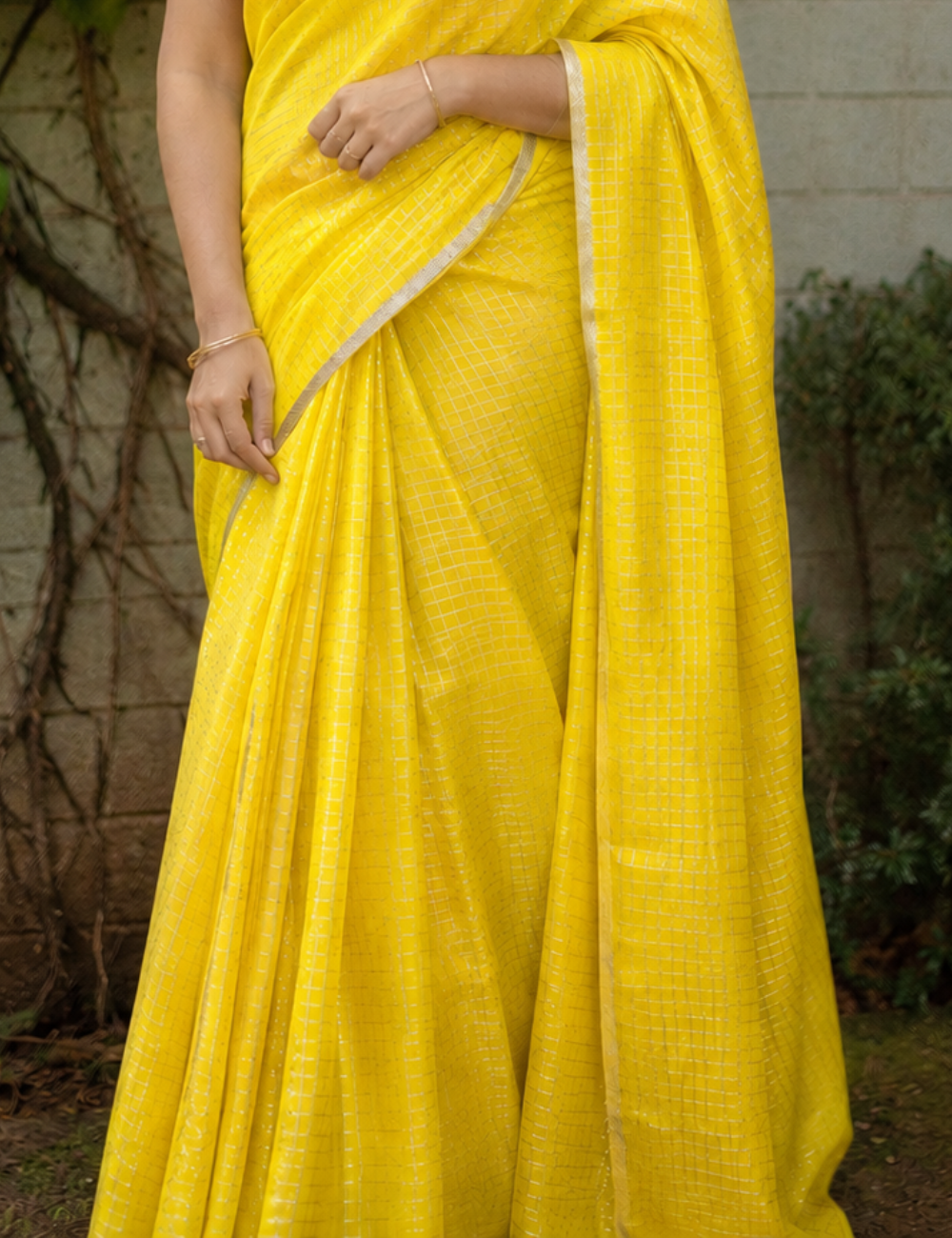 Yellow - Sungadi Cotton Saree