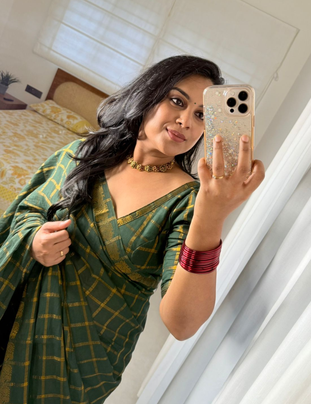 Green Pure Sungadi Cotton Handloom Saree