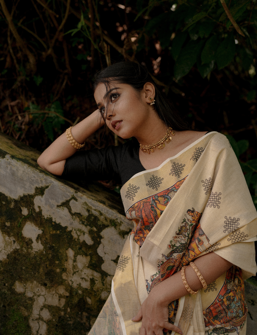 Seetha Kalyanam Mural Kasavu Tissue Saree For Women
