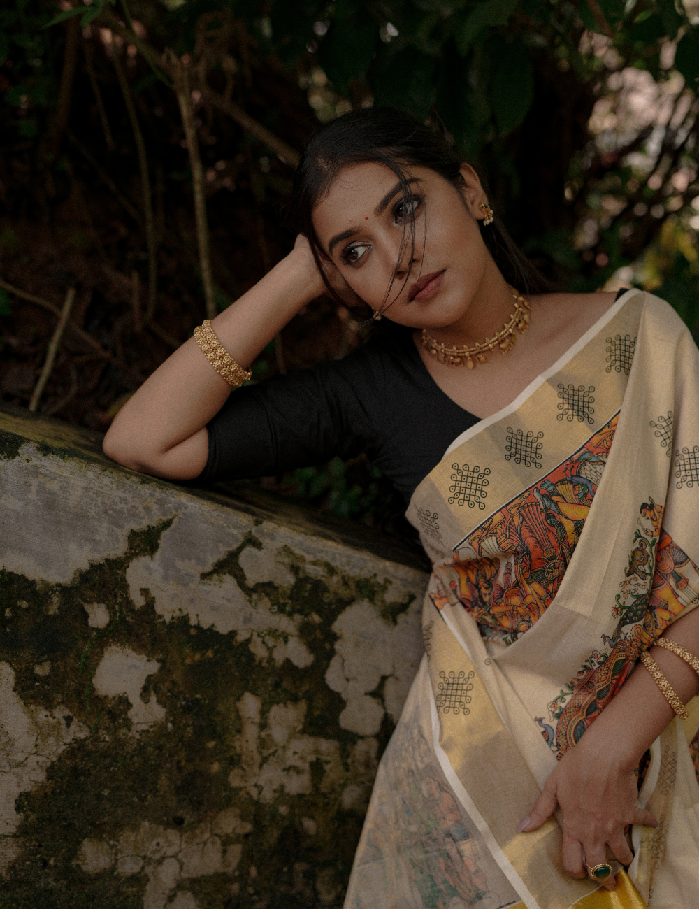 Seetha Kalyanam Mural Kasavu Tissue Saree For Women