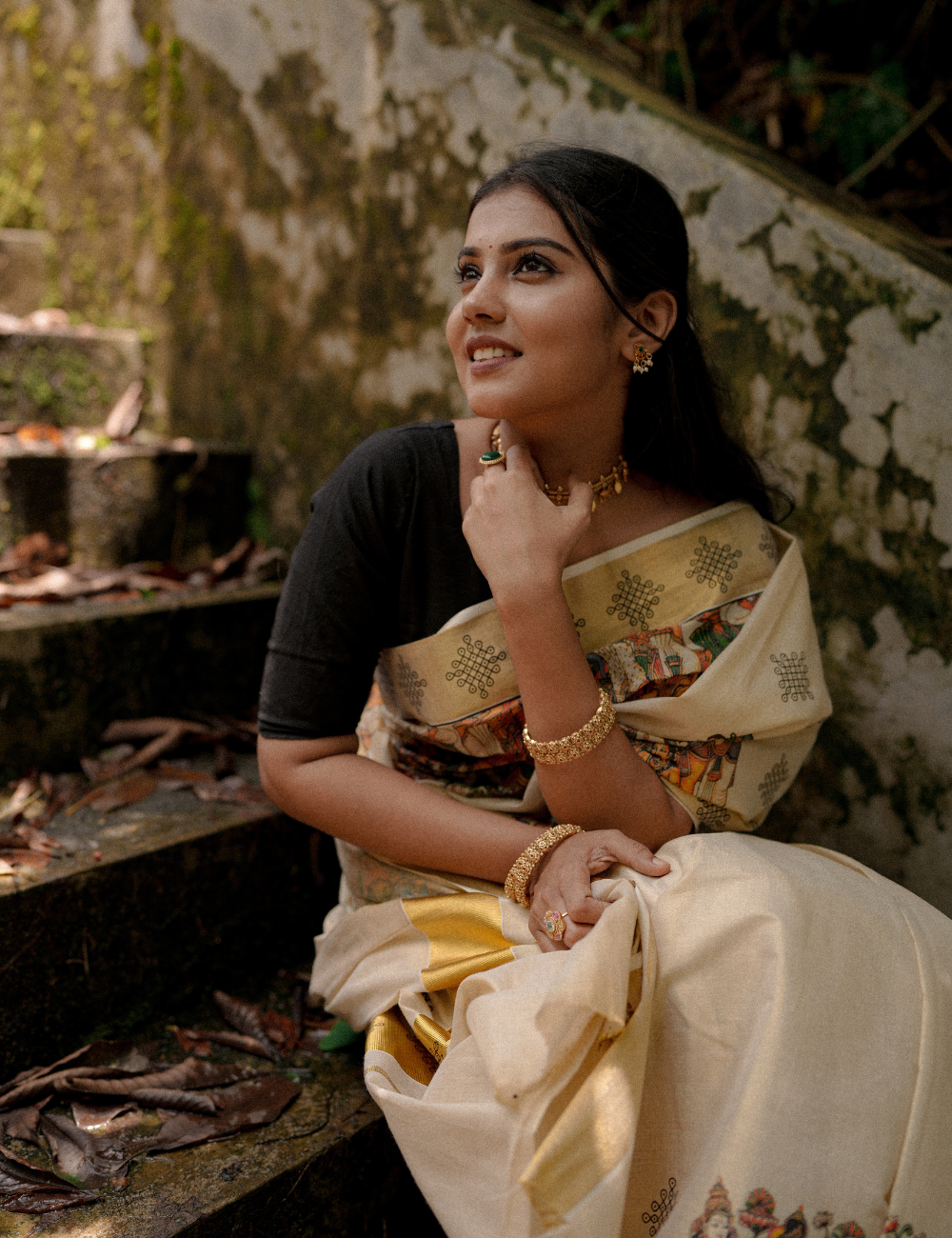 Seetha Kalyanam Mural Kasavu Tissue Saree For Women