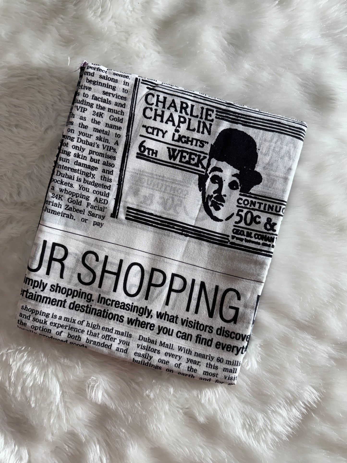 Newspaper Mul Cotton Saree