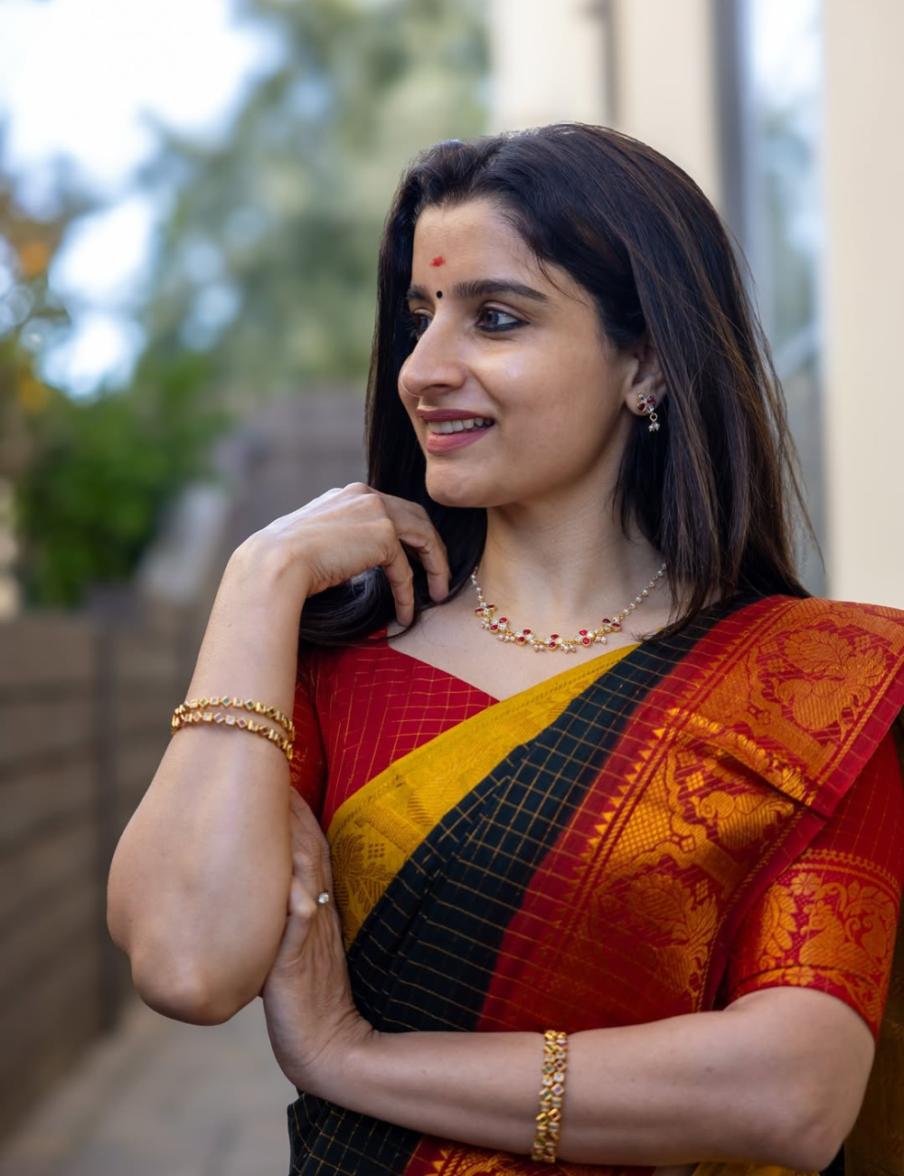 Black - Sungadi Cotton Saree