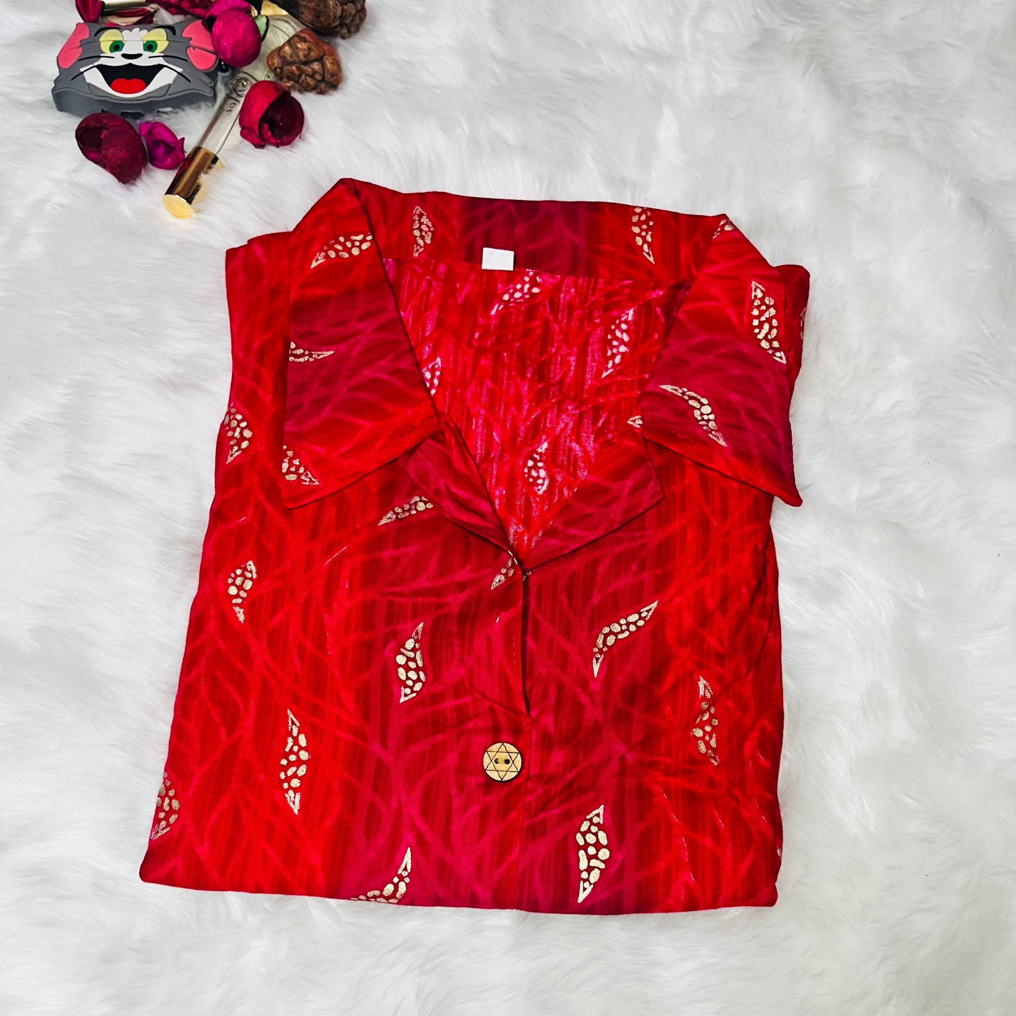 Bandhani Handblock Kurti top