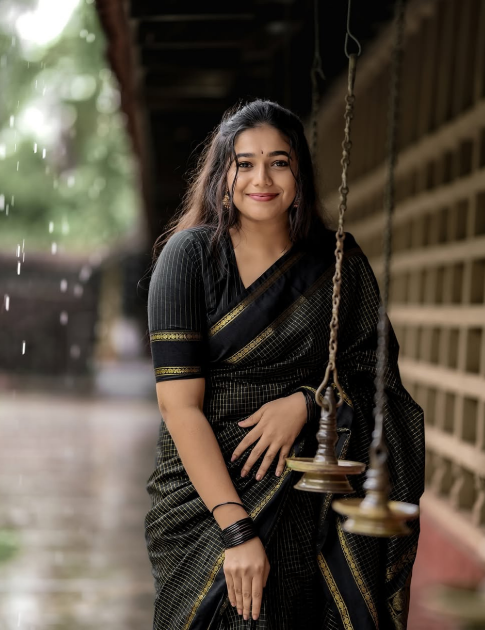 Black - Kalyani Silk Cotton Saree