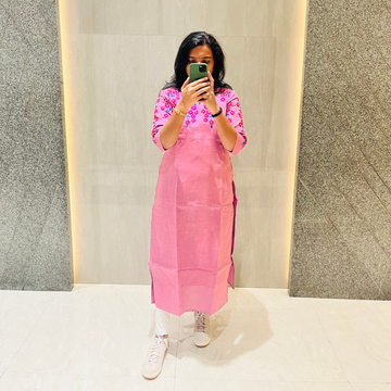Orchid Weave Kurti Top