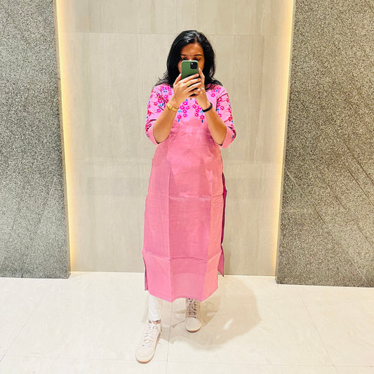 Orchid Weave Kurti Top