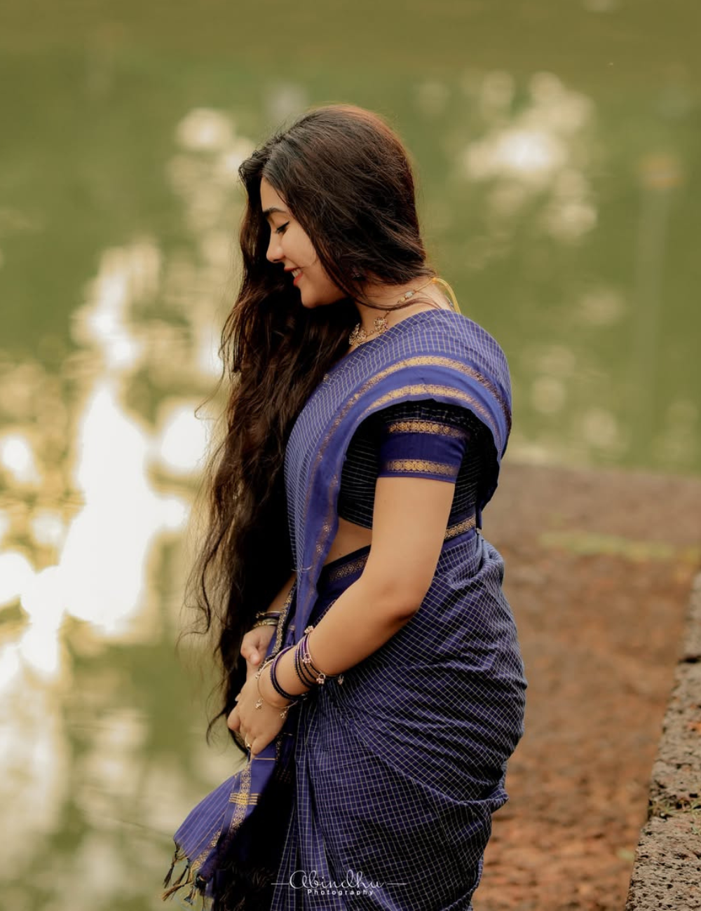 Blue - Kalyani Silk Cotton Saree