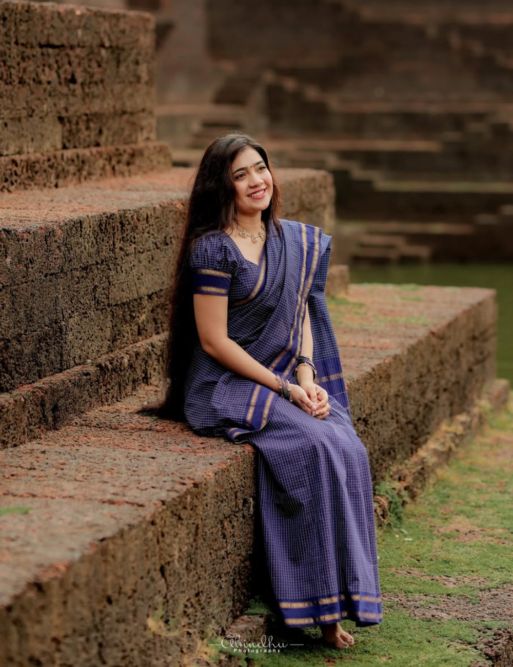 Blue - Kalyani Silk Cotton Saree