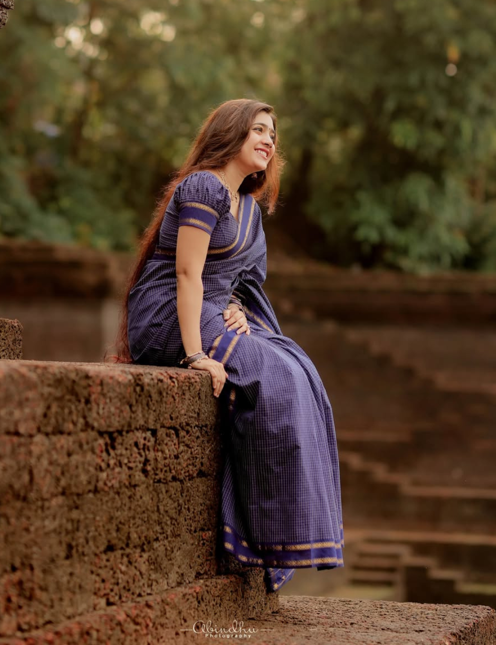 Blue - Kalyani Silk Cotton Saree