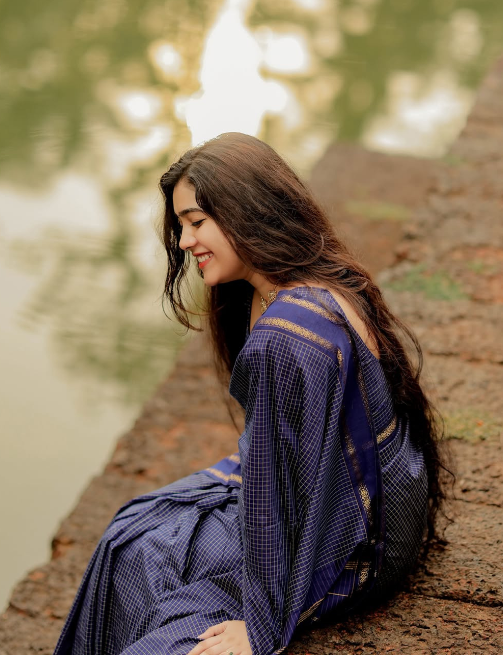 Blue - Kalyani Silk Cotton Saree