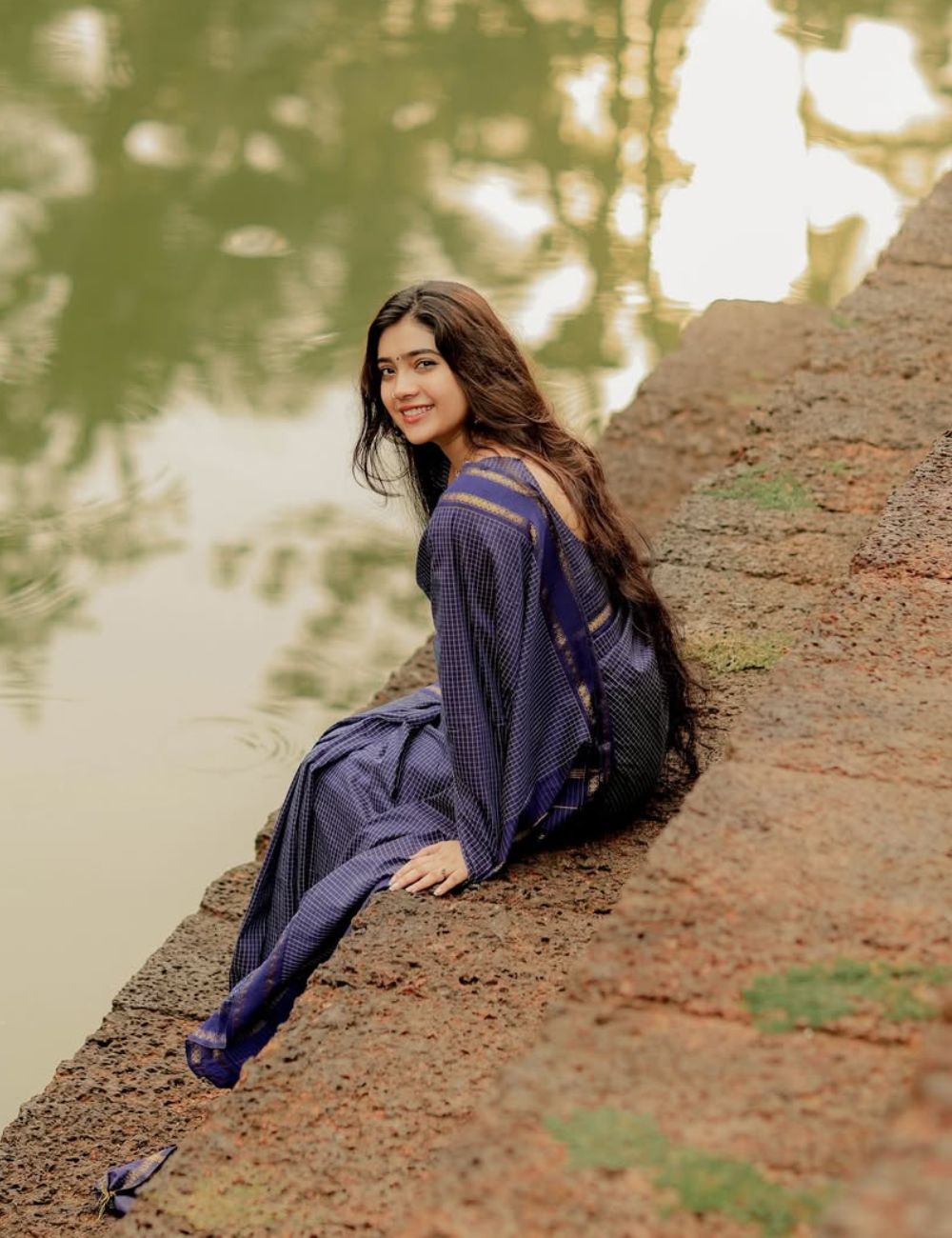 Blue - Kalyani Silk Cotton Saree