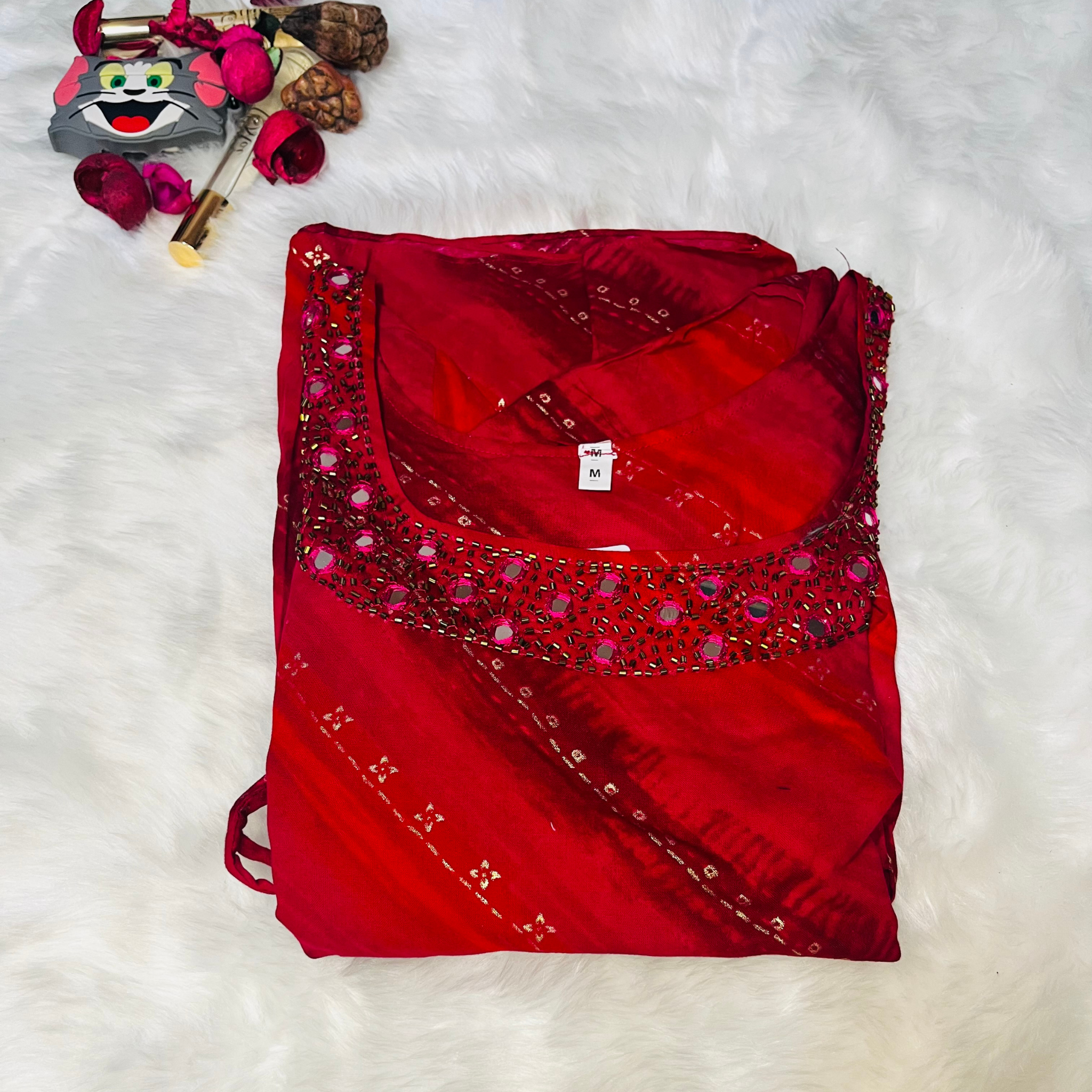 Raspberry Bloom Flared Dress