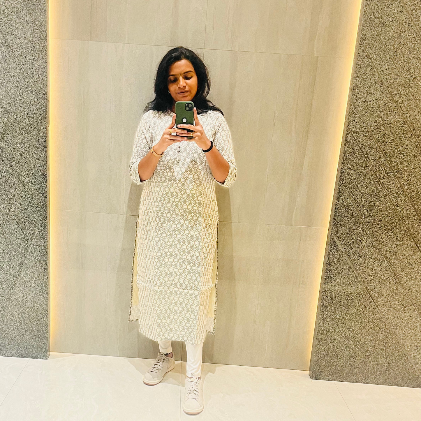 Indie Motif Cotton Kurti Top