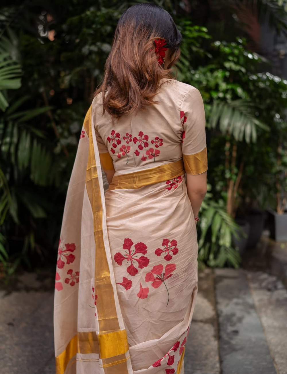 Rathapoovu Luxe Southloom Cotton Saree