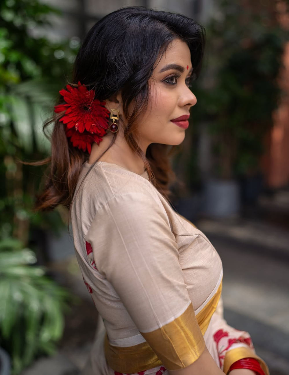 Rathapoovu Luxe Southloom Cotton Saree