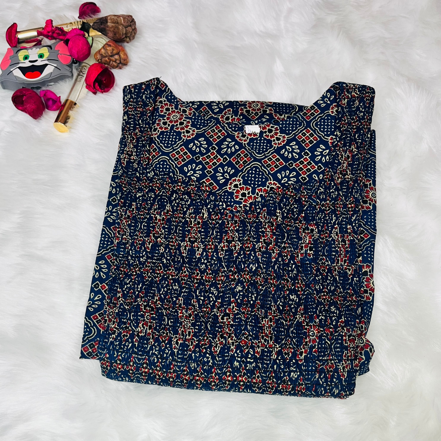 Indigo Charm Fit & Flare Dress