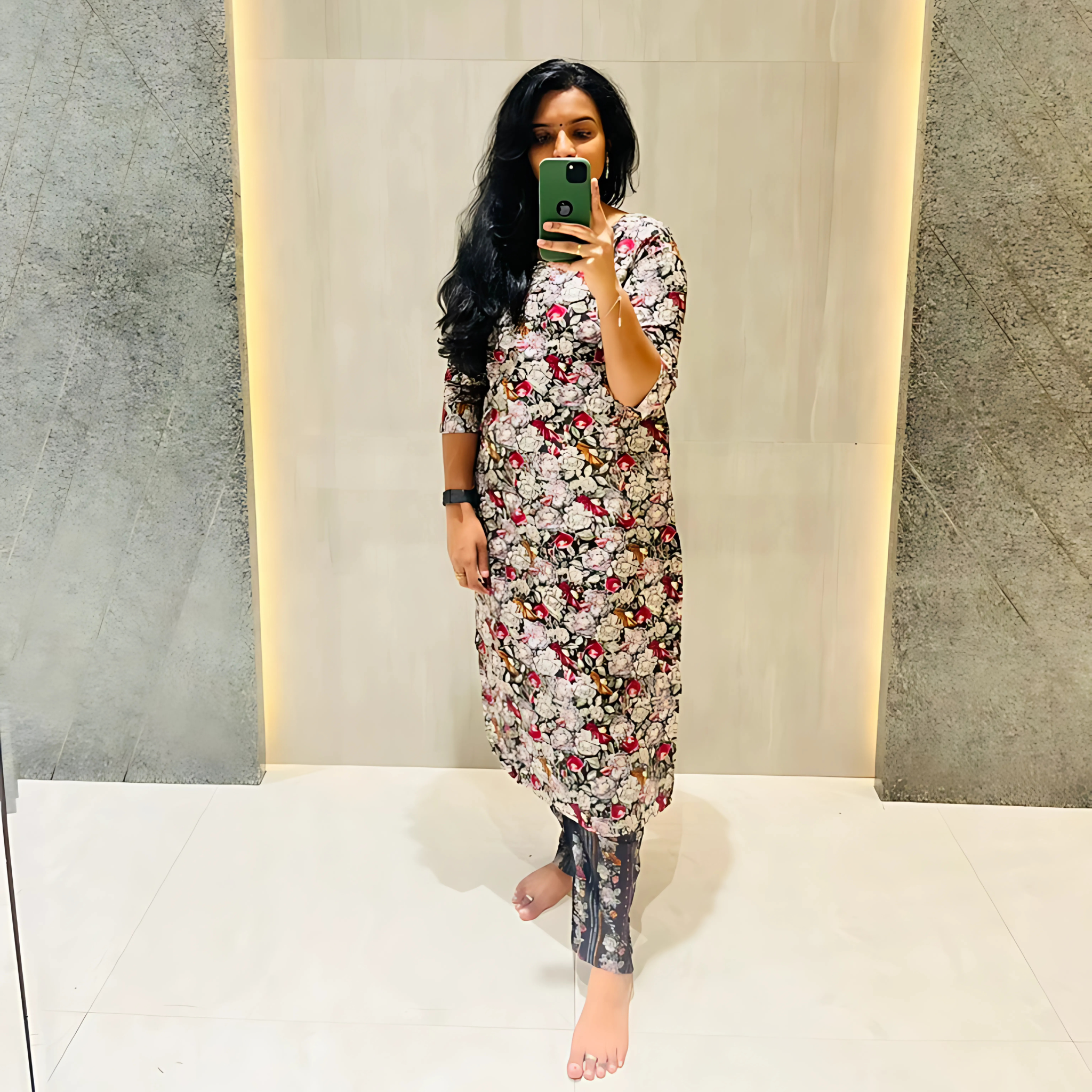 Karuvaasi – Black Floral Co-ord Set