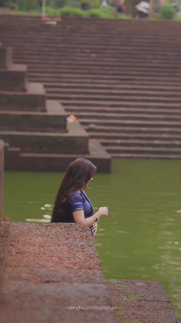 Blue - Kalyani Silk Cotton Saree