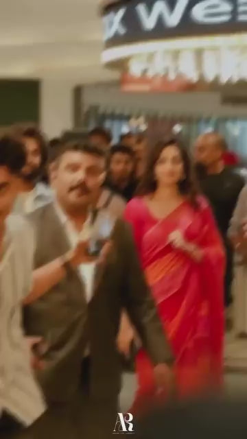 Srinidhi Shetty inspired Rainbow Mul Cotton Saree